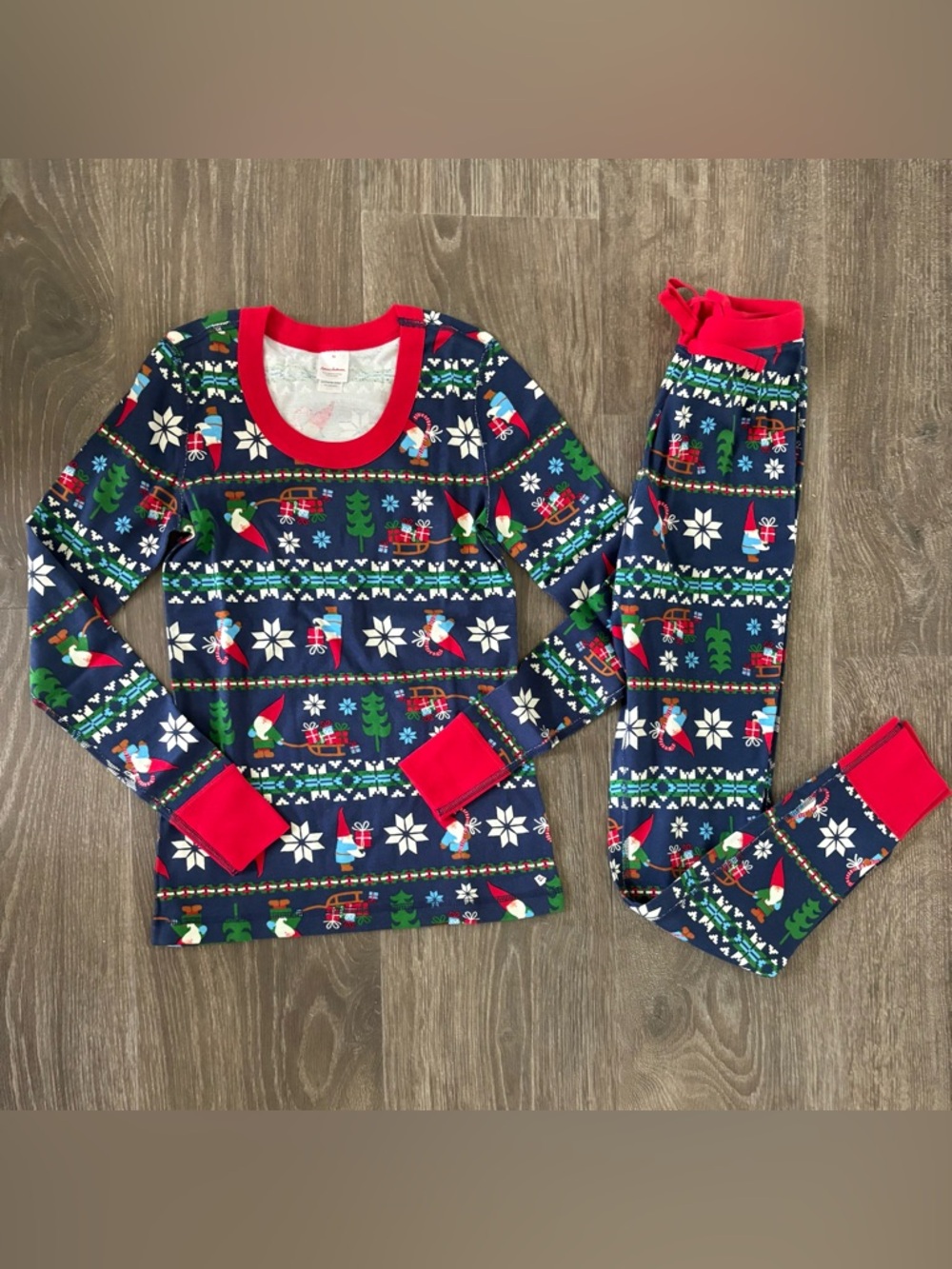 Hanna Andersson Holiday Gnome Pajama Set - Size XS NEW!